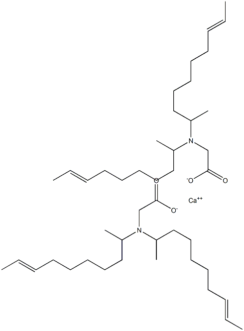 Bis[N,N-di(8-decen-2-yl)aminoacetic acid]calcium salt Struktur