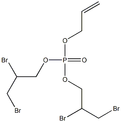 Phosphoric acid allylbis(2,3-dibromopropyl) ester Struktur