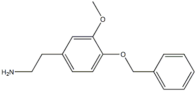 3-Methoxy-4-(benzyloxy)benzeneethaneamine Struktur