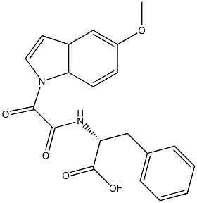 N-[[(5-Methoxy-1H-indole -yl)carbonyl]carbonyl]-D-phenylalanine Struktur