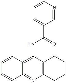 N-[(1,2,3,4-Tetrahydroacridin)-9-yl]pyridine-3-carboxamide Struktur