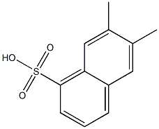 6,7-Dimethyl-1-naphthalenesulfonic acid Struktur