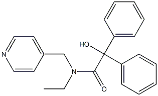 N-Ethyl-N-(4-pyridylmethyl)benzilamide Struktur