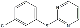 3-Chlorophenyl 2-pyrimidinyl sulfide Struktur