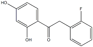 2,4-Dihydroxy-2'-fluorodeoxybenzoin Struktur