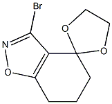 3-Bromo-4,5,6,7-tetrahydrospiro[1,2-benzisoxazole-4,2'-[1,3]dioxolane] Struktur