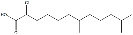 1-Chloro-2,6,10-trimethylundecane-1-carboxylic acid Struktur