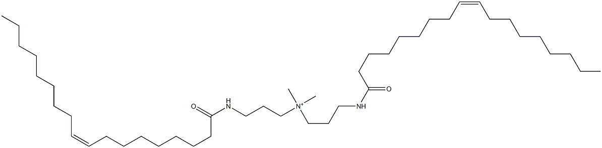 Dimethylbis[3-(oleoylamino)propyl]aminium Struktur