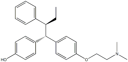 2-[4-[(1S,2S)-1-(4-Hydroxyphenyl)-2-phenylbutyl]phenoxy]-N,N-dimethylethanamine Struktur