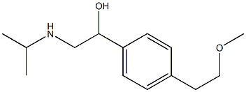 2-Isopropylamino-1-[4-(2-methoxyethyl)phenyl]ethanol Struktur