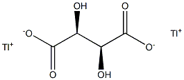 (2S,3S)-2,3-Dihydroxybutanedioic acid dithallium(I) salt Struktur