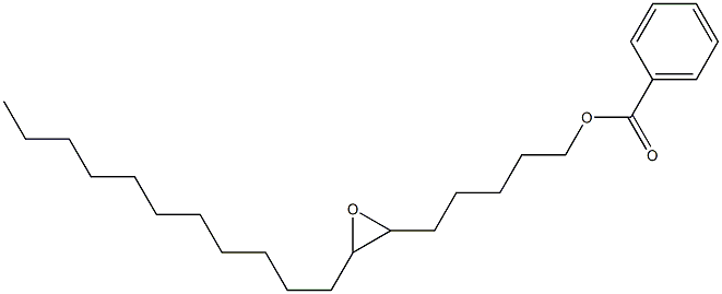 Benzoic acid 6,7-epoxyoctadecan-1-yl ester Struktur