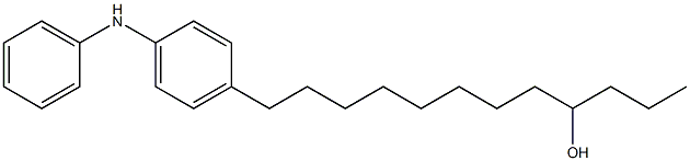 4-(9-Hydroxy-dodecyl)phenylphenylamine Struktur