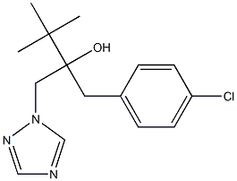 2-(4-Chlorobenzyl)-3,3-dimethyl-1-(1H-1,2,4-triazol-1-yl)butan-2-ol Struktur