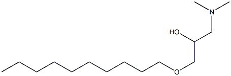 1-Dimethylamino-3-decyloxy-2-propanol Struktur