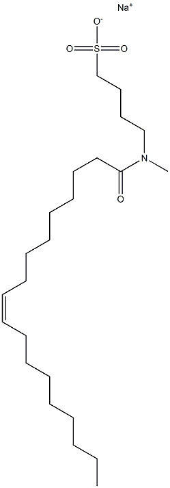 4-(N-Oleoyl-N-methylamino)-1-butanesulfonic acid sodium salt Struktur