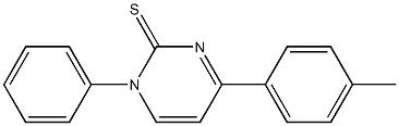 1-Phenyl-4-(4-methylphenyl)pyrimidine-2(1H)-thione Struktur