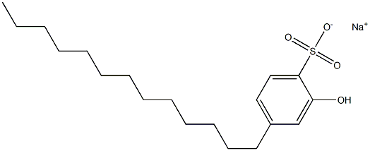 2-Hydroxy-4-tridecylbenzenesulfonic acid sodium salt Struktur