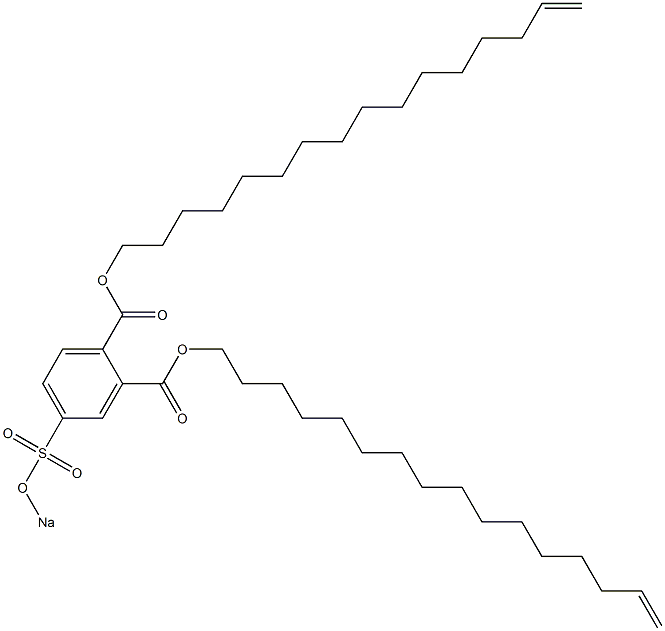 4-(Sodiosulfo)phthalic acid di(15-hexadecenyl) ester Struktur