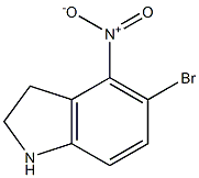 5-Bromo-4-nitroindoline Struktur