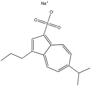 6-Isopropyl-3-propylazulene-1-sulfonic acid sodium salt Struktur