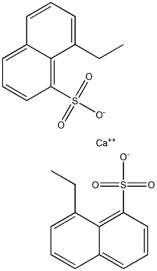 Bis(8-ethyl-1-naphthalenesulfonic acid)calcium salt Struktur