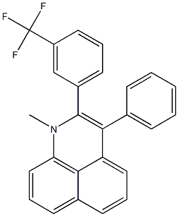 1-Methyl-2-(3-trifluoromethylphenyl)-3-phenyl-1H-benzo[de]quinoline Struktur