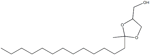 2-Tridecyl-2-methyl-4-(hydroxymethyl)-1,3-dioxolane Struktur