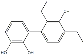 2',4'-Diethyl-1,1'-biphenyl-2,3,3'-triol Structure