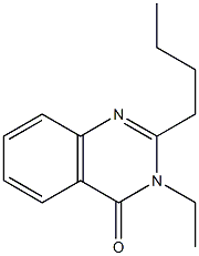 2-Butyl-3-ethylquinazolin-4(3H)-one Struktur