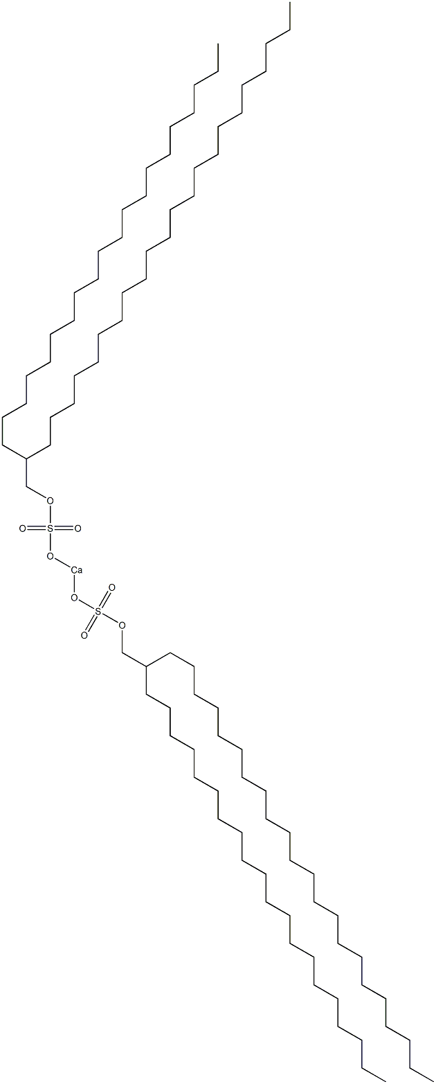 Bis(2-icosyltetracosyloxysulfonyloxy)calcium Struktur