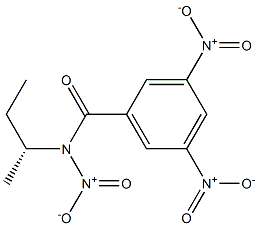 (-)-N-[(R)-sec-Butyl]-N,3,5-trinitrobenzamide Struktur