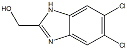 5,6-Dichloro-2-hydroxymethyl-1H-benzimidazole Struktur