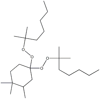 3,4,4-Trimethyl-1,1-bis(1,1-dimethylhexylperoxy)cyclohexane Struktur