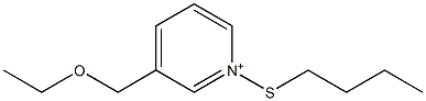 3-(Ethoxymethyl)-1-(butylthio)pyridinium Struktur