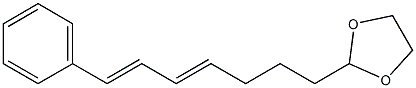 (1E,3E)-1-Phenyl-7-(1,3-dioxolan-2-yl)-1,3-heptadiene Struktur