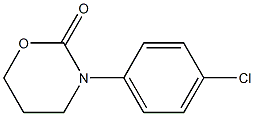 3-(4-Chlorophenyl)tetrahydro-2H-1,3-oxazin-2-one Struktur