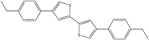 4,4'-Bis(4-ethylphenyl)-2,2'-bithiophene Struktur