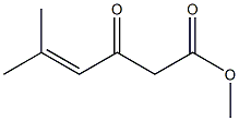 5-Methyl-3-oxo-4-hexenoic acid methyl ester Struktur