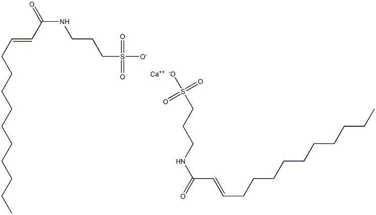 Bis[3-(2-tridecenoylamino)-1-propanesulfonic acid]calcium salt Struktur