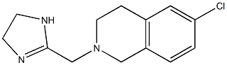 2-[[(1,2,3,4-Tetrahydro-6-chloroisoquinolin)-2-yl]methyl]-4,5-dihydro-1H-imidazole Struktur