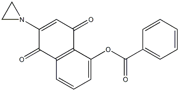 2-(1-Aziridinyl)-5-benzoyloxy-1,4-naphthoquinone Struktur