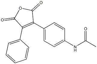 3-(4-Acetylaminophenyl)-4-phenylfuran-2,5-dione Struktur