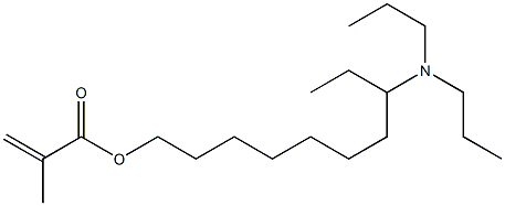 Methacrylic acid 8-(dipropylamino)decyl ester Struktur