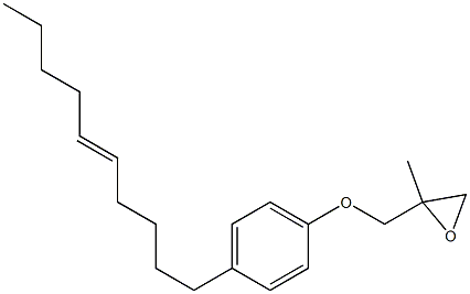 4-(5-Decenyl)phenyl 2-methylglycidyl ether Struktur