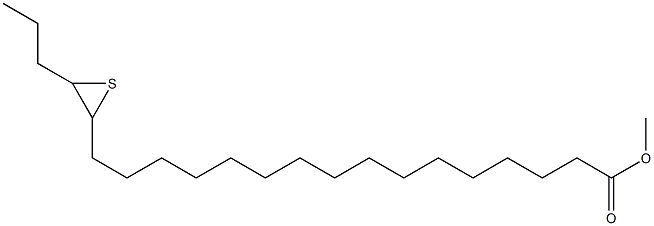 17,18-Epithiohenicosanoic acid methyl ester Struktur