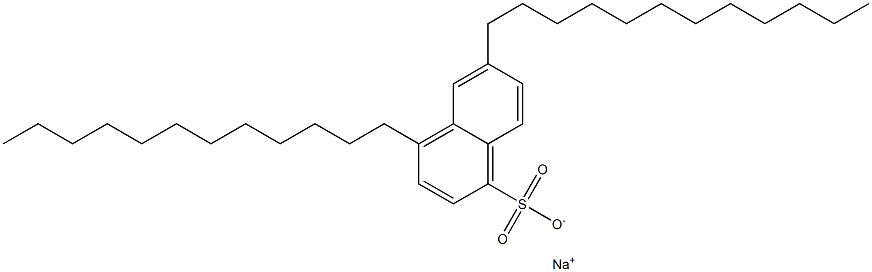 4,6-Didodecyl-1-naphthalenesulfonic acid sodium salt Struktur