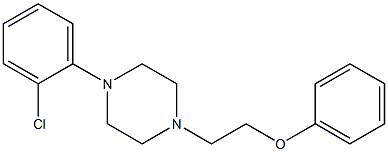 1-(2-Chlorophenyl)-4-(2-phenoxyethyl)piperazine Struktur