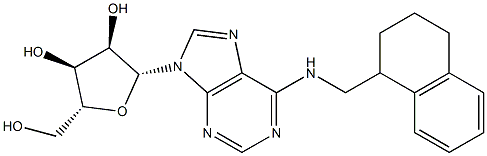 N-[[(1,2,3,4-Tetrahydronaphthalen)-1-yl]methyl]adenosine Struktur