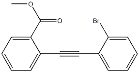 2-(2-Bromophenylethynyl)benzoic acid methyl ester Struktur